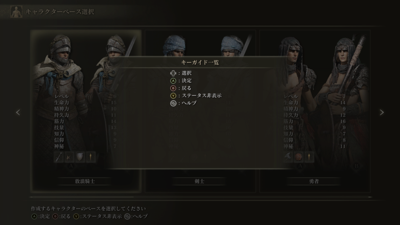 キーガイド一覧