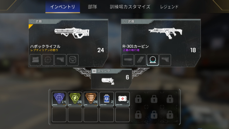 スリング武器装着状態2