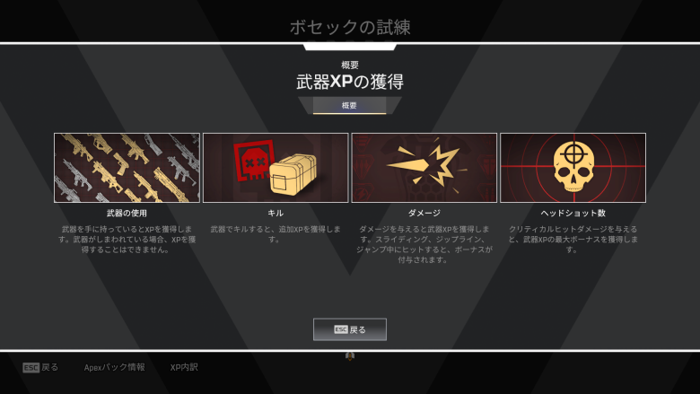 武器XPの概要