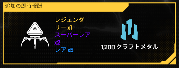 追加の即時報酬