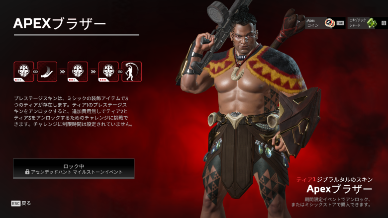 ティア1スキン